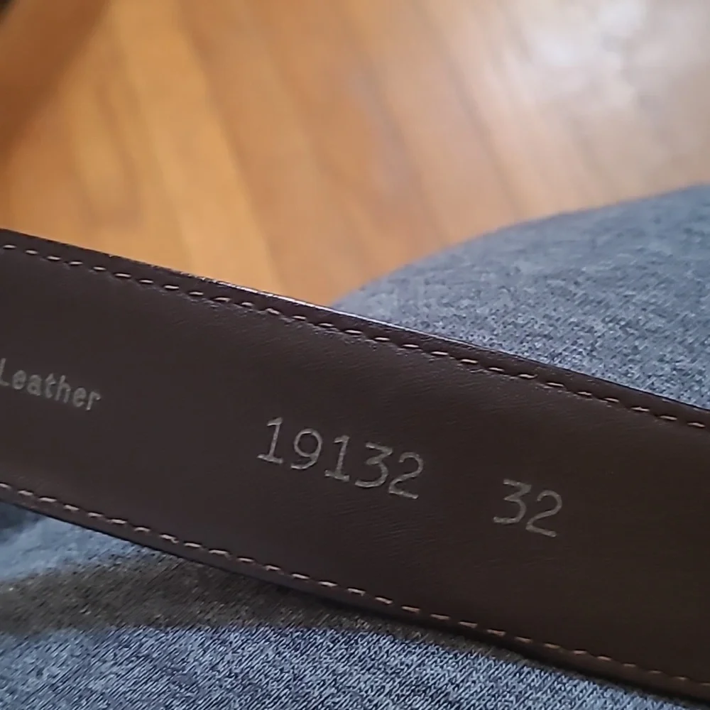 To Boot New York Blackish Brown Leather Belt, Sz 32 MADE IN THE USA